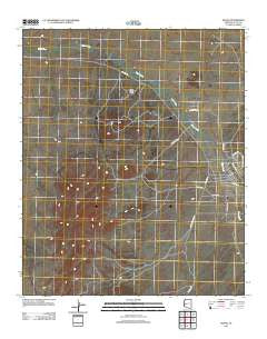 Bouse Arizona Historical topographic map, 1:24000 scale, 7.5 X 7.5 Minute, Year 2011