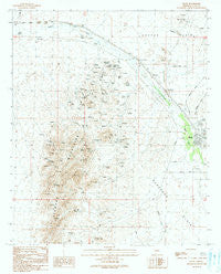 Bouse Arizona Historical topographic map, 1:24000 scale, 7.5 X 7.5 Minute, Year 1990