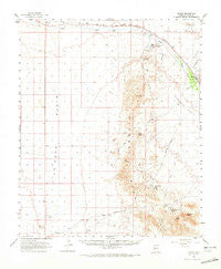 Bouse Arizona Historical topographic map, 1:62500 scale, 15 X 15 Minute, Year 1962