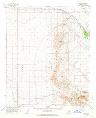 Bouse Arizona Historical topographic map, 1:62500 scale, 15 X 15 Minute, Year 1962