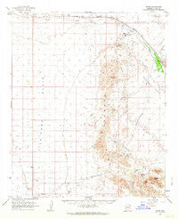 Bouse Arizona Historical topographic map, 1:62500 scale, 15 X 15 Minute, Year 1962