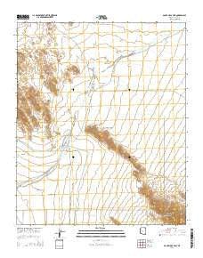 Bouse Hills East Arizona Current topographic map, 1:24000 scale, 7.5 X 7.5 Minute, Year 2014