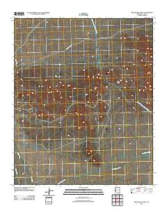 Bouse Hills West Arizona Historical topographic map, 1:24000 scale, 7.5 X 7.5 Minute, Year 2011