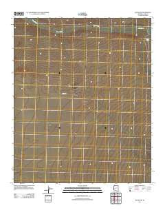 Bouse NW Arizona Historical topographic map, 1:24000 scale, 7.5 X 7.5 Minute, Year 2011