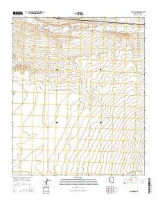 Bouse NW Arizona Current topographic map, 1:24000 scale, 7.5 X 7.5 Minute, Year 2014