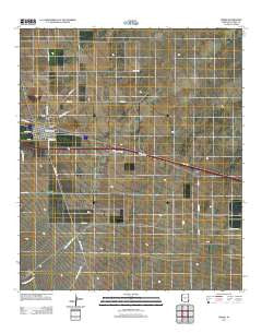 Bowie Arizona Historical topographic map, 1:24000 scale, 7.5 X 7.5 Minute, Year 2011