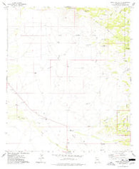 Bowie Mtn South Arizona Historical topographic map, 1:24000 scale, 7.5 X 7.5 Minute, Year 1974