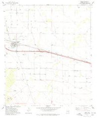 Bowie Arizona Historical topographic map, 1:24000 scale, 7.5 X 7.5 Minute, Year 1974