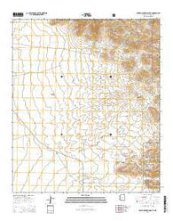 Bowie Mountain South Arizona Current topographic map, 1:24000 scale, 7.5 X 7.5 Minute, Year 2014