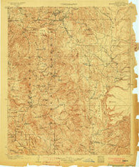Bradshaw Mountains Arizona Historical topographic map, 1:125000 scale, 30 X 30 Minute, Year 1903