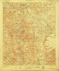 Bradshaw Mountains Arizona Historical topographic map, 1:125000 scale, 30 X 30 Minute, Year 1903