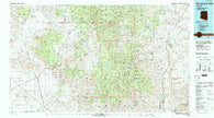 Bradshaw Mts Arizona Historical topographic map, 1:100000 scale, 30 X 60 Minute, Year 1981