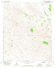 Branaman Spring Arizona Historical topographic map, 1:24000 scale, 7.5 X 7.5 Minute, Year 1966