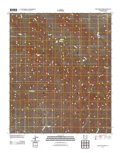 Branaman Spring Arizona Historical topographic map, 1:24000 scale, 7.5 X 7.5 Minute, Year 2011