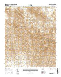 Branaman Spring Arizona Current topographic map, 1:24000 scale, 7.5 X 7.5 Minute, Year 2014