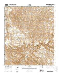 Brandenburg Mountain Arizona Current topographic map, 1:24000 scale, 7.5 X 7.5 Minute, Year 2014