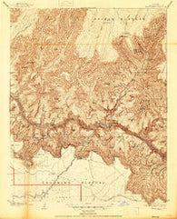 Bright Angel Arizona Historical topographic map, 1:48000 scale, 15 X 15 Minute, Year 1906