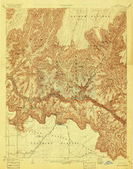 Bright Angel Arizona Historical topographic map, 1:48000 scale, 15 X 15 Minute, Year 1906
