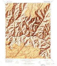 Bright Angel Arizona Historical topographic map, 1:62500 scale, 15 X 15 Minute, Year 1962