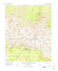 Bright Angel Arizona Historical topographic map, 1:62500 scale, 15 X 15 Minute, Year 1962
