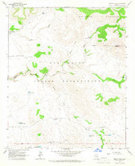 Bronco Gulch Arizona Historical topographic map, 1:24000 scale, 7.5 X 7.5 Minute, Year 1966