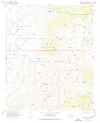 Brooklyn Peak Arizona Historical topographic map, 1:24000 scale, 7.5 X 7.5 Minute, Year 1967