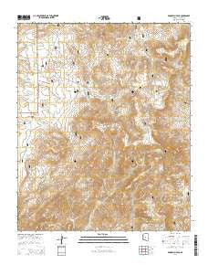 Brooklyn Peak Arizona Current topographic map, 1:24000 scale, 7.5 X 7.5 Minute, Year 2014