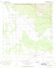 Brown Mountain Arizona Historical topographic map, 1:24000 scale, 7.5 X 7.5 Minute, Year 1968