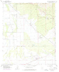 Brown Mountain Arizona Historical topographic map, 1:24000 scale, 7.5 X 7.5 Minute, Year 1968