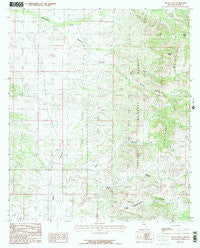 Bruno Peak Arizona Historical topographic map, 1:24000 scale, 7.5 X 7.5 Minute, Year 1986