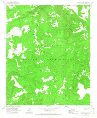 Brushy Canyon Arizona Historical topographic map, 1:24000 scale, 7.5 X 7.5 Minute, Year 1966