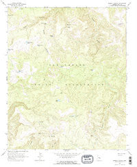 Brushy Canyon Arizona Historical topographic map, 1:24000 scale, 7.5 X 7.5 Minute, Year 1966