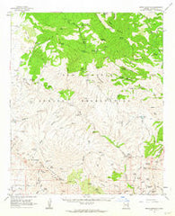 Bryce Mountain Arizona Historical topographic map, 1:62500 scale, 15 X 15 Minute, Year 1962