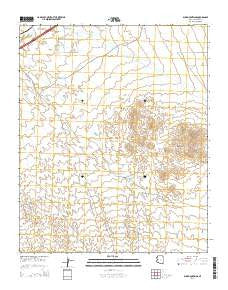 Buck Mountains Arizona Current topographic map, 1:24000 scale, 7.5 X 7.5 Minute, Year 2014