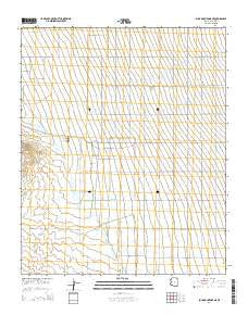 Buck Mountains NE Arizona Current topographic map, 1:24000 scale, 7.5 X 7.5 Minute, Year 2014