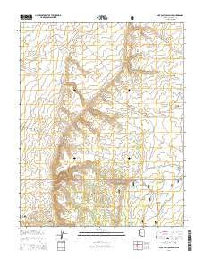 Buck Pasture Canyon Arizona Current topographic map, 1:24000 scale, 7.5 X 7.5 Minute, Year 2014
