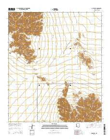Buck Peak Arizona Current topographic map, 1:24000 scale, 7.5 X 7.5 Minute, Year 2014