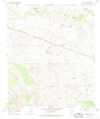 Bucket Mtn Arizona Historical topographic map, 1:24000 scale, 7.5 X 7.5 Minute, Year 1965