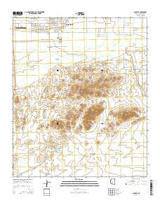 Buckeye Arizona Current topographic map, 1:24000 scale, 7.5 X 7.5 Minute, Year 2014