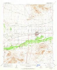 Buckeye Arizona Historical topographic map, 1:62500 scale, 15 X 15 Minute, Year 1958