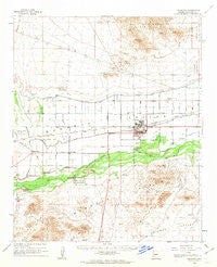 Buckeye Arizona Historical topographic map, 1:62500 scale, 15 X 15 Minute, Year 1958