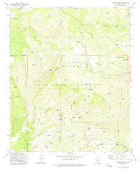 Buckhead Mesa Arizona Historical topographic map, 1:24000 scale, 7.5 X 7.5 Minute, Year 1973