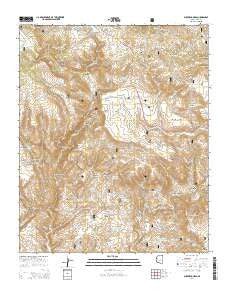 Buckhead Mesa Arizona Current topographic map, 1:24000 scale, 7.5 X 7.5 Minute, Year 2014
