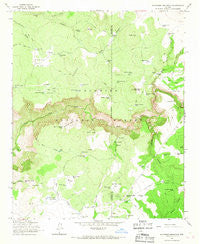 Buckhorn Mountain Arizona Historical topographic map, 1:24000 scale, 7.5 X 7.5 Minute, Year 1965