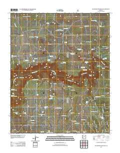 Buckhorn Mountain Arizona Historical topographic map, 1:24000 scale, 7.5 X 7.5 Minute, Year 2011