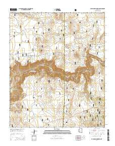 Buckhorn Mountain Arizona Current topographic map, 1:24000 scale, 7.5 X 7.5 Minute, Year 2014