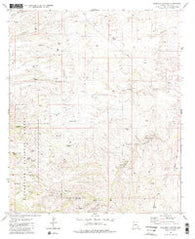 Buehman Canyon Arizona Historical topographic map, 1:24000 scale, 7.5 X 7.5 Minute, Year 1981