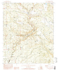 Buffalo Crossing Arizona Historical topographic map, 1:24000 scale, 7.5 X 7.5 Minute, Year 1991