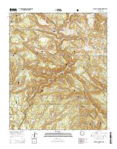 Buffalo Crossing Arizona Current topographic map, 1:24000 scale, 7.5 X 7.5 Minute, Year 2014