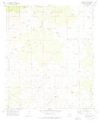 Buford Hill Arizona Historical topographic map, 1:24000 scale, 7.5 X 7.5 Minute, Year 1972